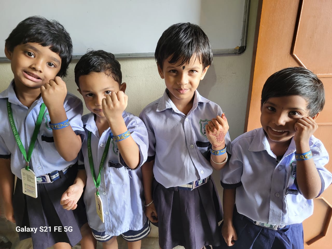 Children and teachers engaged in joyful learning activities